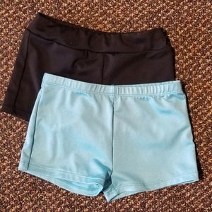 Lot of 2 girls dance/gym short